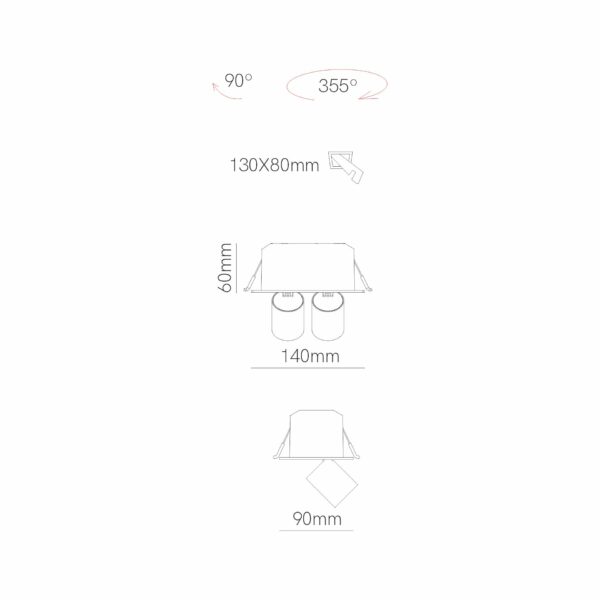 MINI OXO SQUARE 2 12W BENEITO FAURE - immagine 17